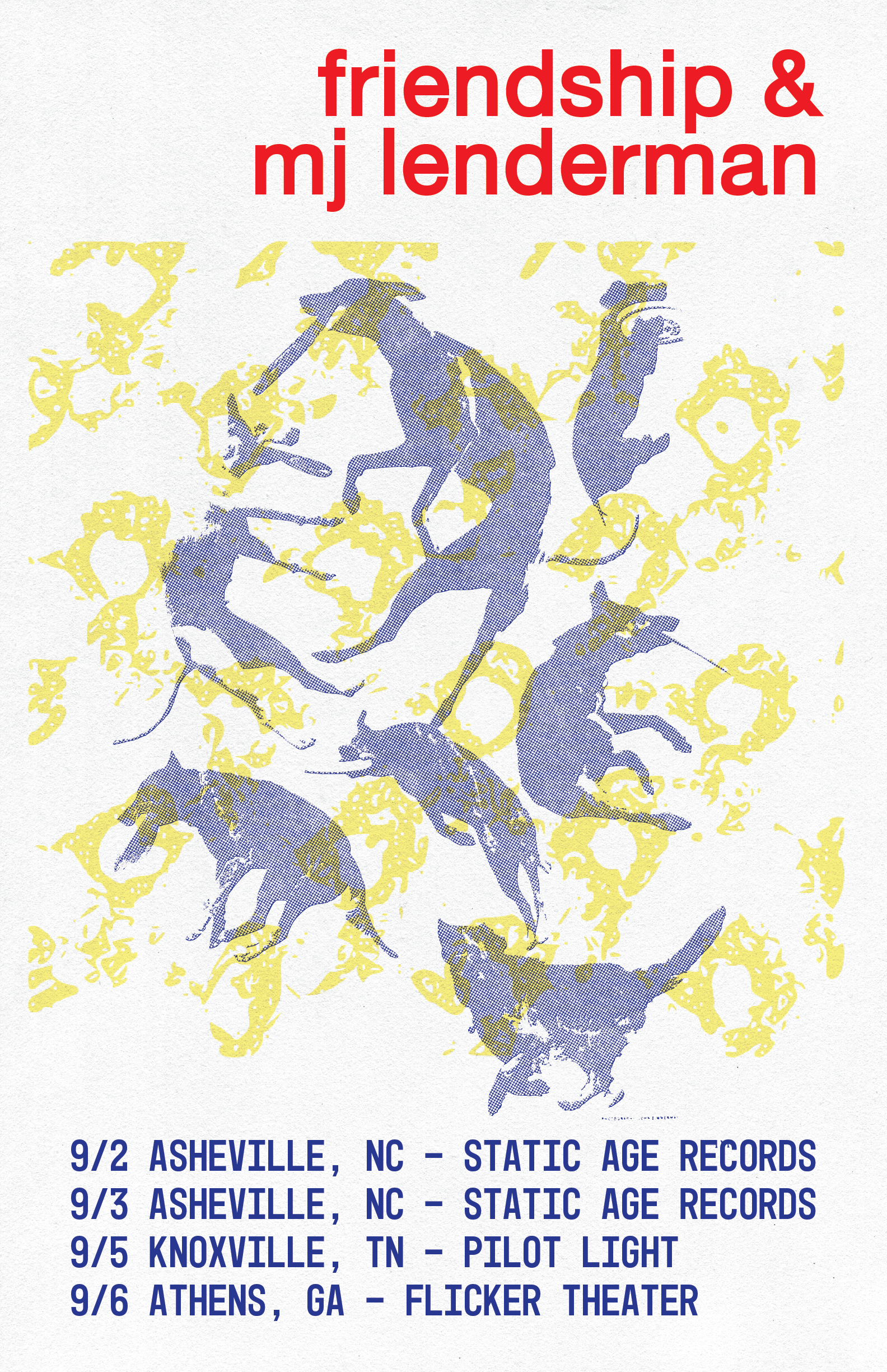 Poster, Friendship/MJ Lenderman, 2022