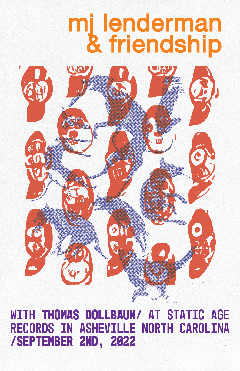 Poster, Friendship/MJ Lenderman, 2022