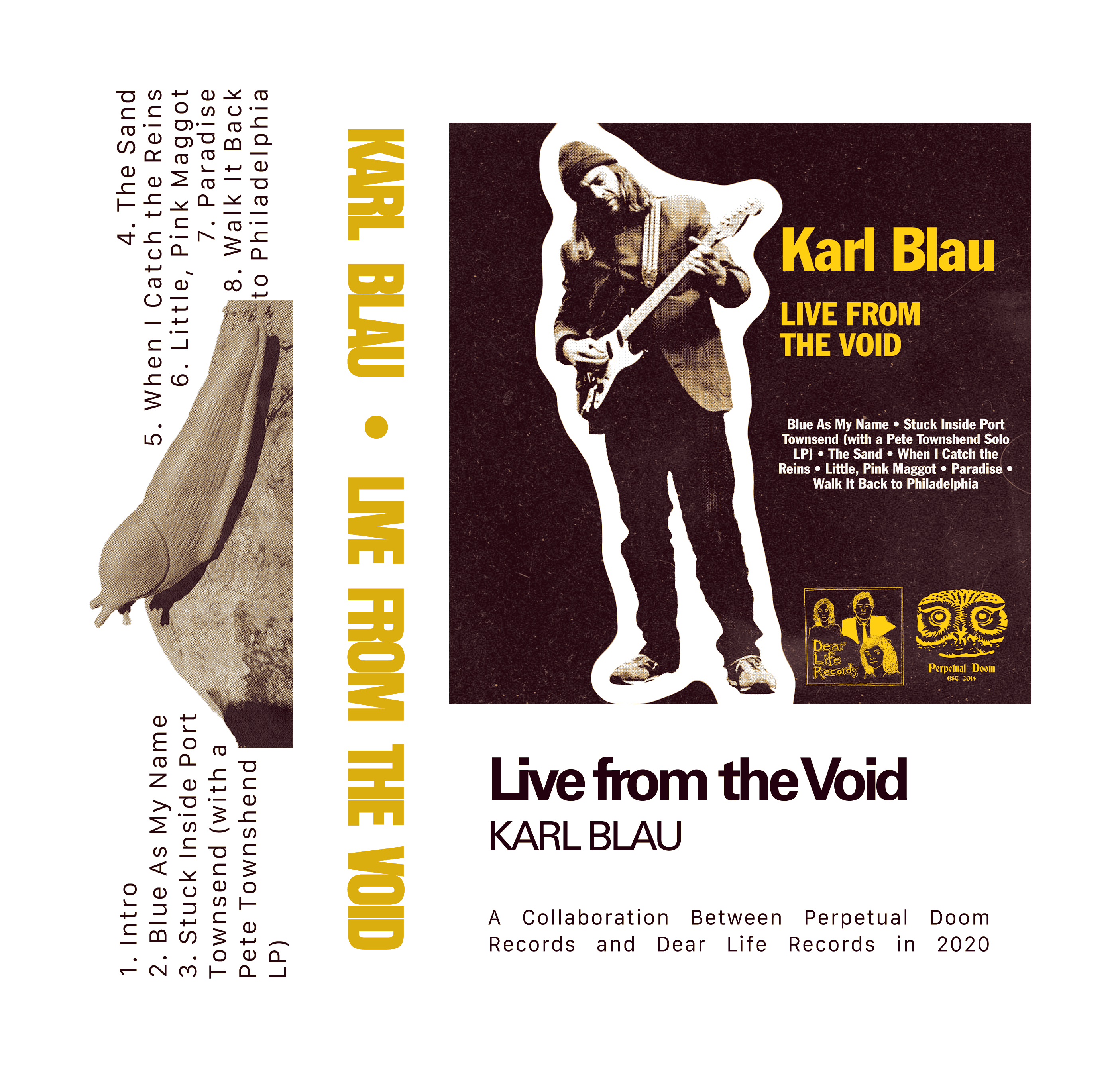 Album Art & Layout, Karl Blau 'Live from the Void', 2020