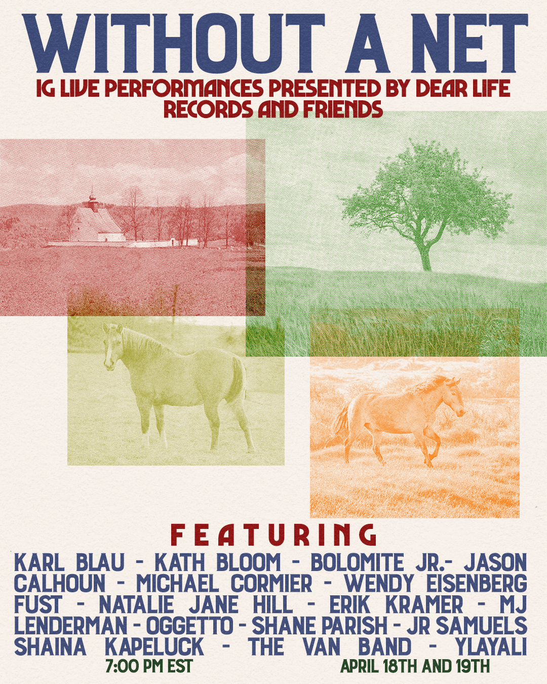 Poster, Without A Net (Dear Life Records) youtube stream, 2021