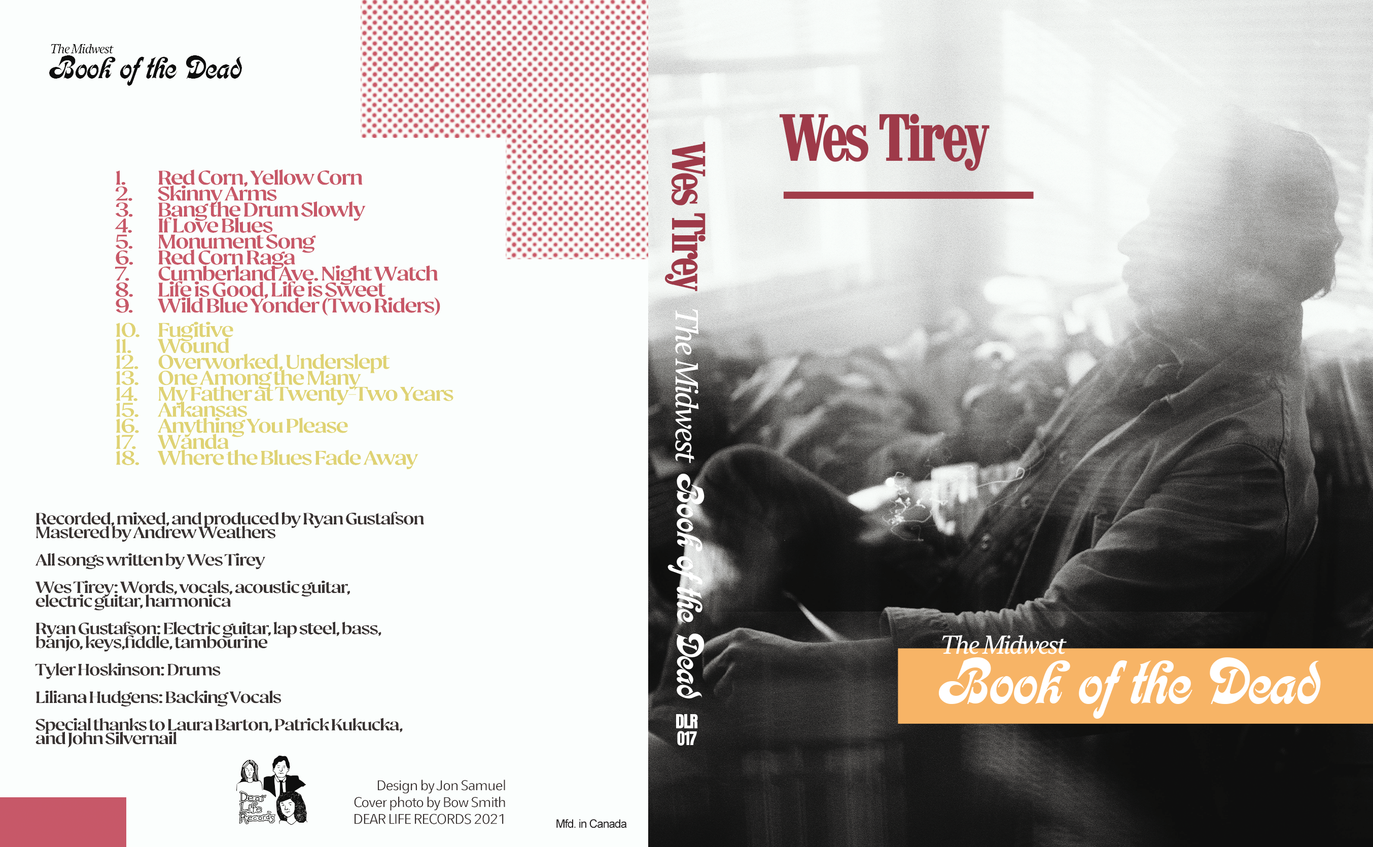 Album Art & Layout, Wes Tirey 'The Midwest Book of the Dead', 2020